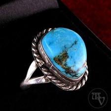 Navajo Türkis Silberring 925