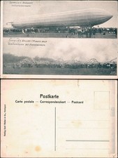 Ansichtskarte Leinfelden-Echterdingen Zeppelin Unglück 1908