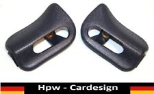 Mercedes A124 Kappen Abdeckung Sonnenblende Set R + L Blau / Blue mit Struktur