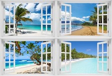 Fototapete 3D FENSTERBLICK