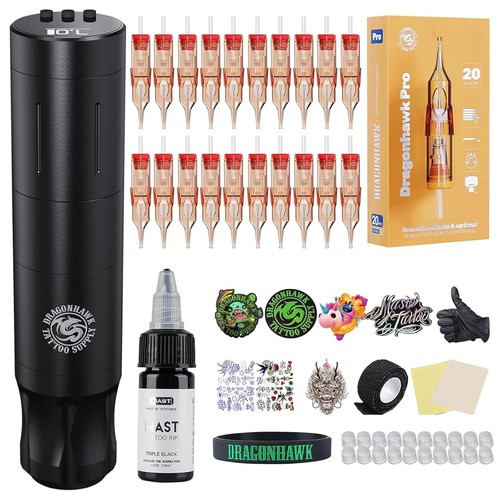 Dragonhawk tattoo maschine set - dragonhawk,