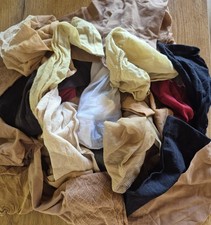 25x  Nylonkniestrümpfe,Socken lose Ware, Größe, DEN u Farbe unterschiedlich