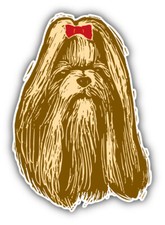 Autoaufkleber Pekinese Hund