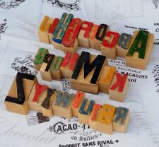 A-Z MIX Alphabet Holzlettern Plakatschrift Lettern characters printers wood type