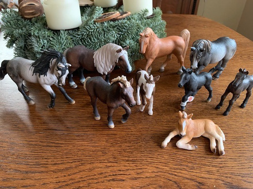 Schleich pferde stute hengst - schleich,