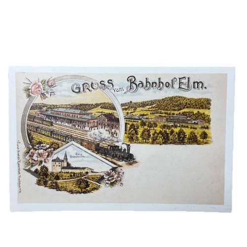 Postkarte reprint eisenbahn - postkarte,