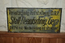 Altes blechschild 40er - altes,