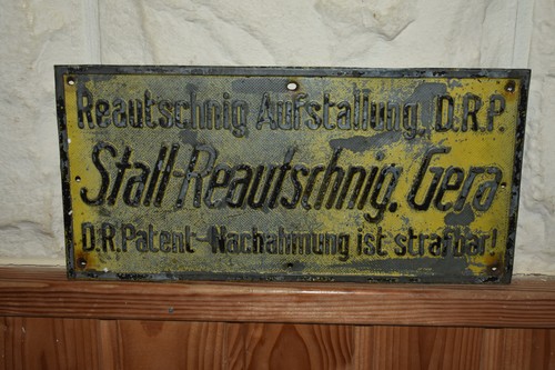 Altes blechschild 40er - altes,
