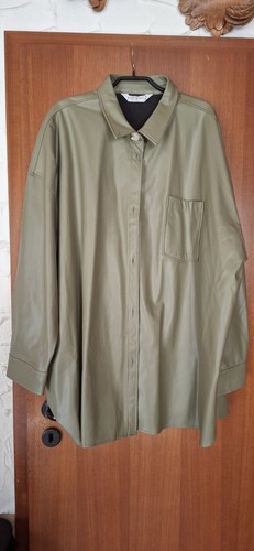 Lederimitatbluse 56 - lederimitatbluse, gr.54/56