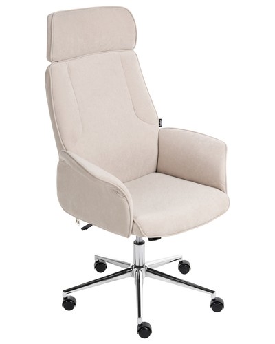 Bürostuhl samt hellbeige - bürostuhl,