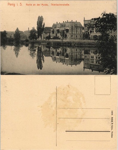 Ansichtskarte penig - penig, (mulde)