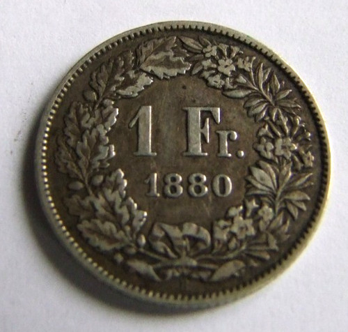 Schweizer franken 1880 b - schweizer,