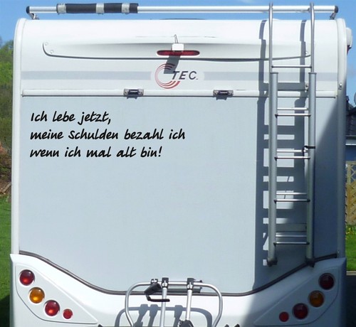Aufkleber ich lebe jetzt - lebe,