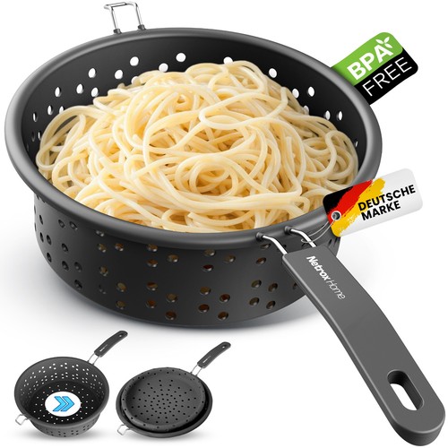 Nudelsieb silikon mit griff - nudelsieb,