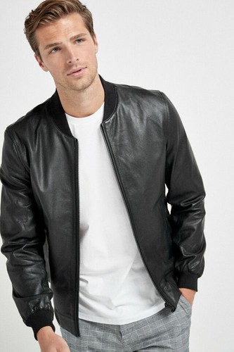 Schwarze lederjacke männer - lederjacke,