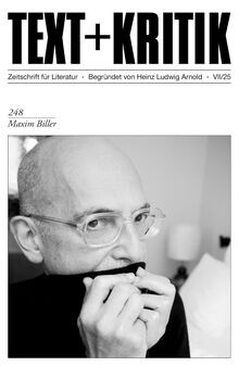 Maxim biller von - biller, (text+kritik)