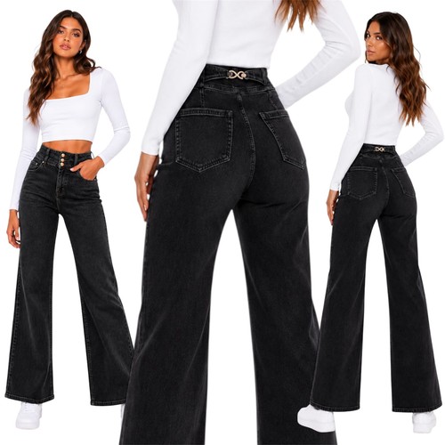 Super high waist wide - super, leg
