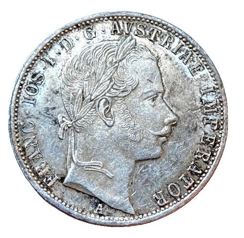 Haus habsburg florin 1862 a - habsburg,