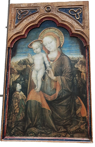Dekoratives madonna reliefbild - dekoratives, madonna-reliefbild