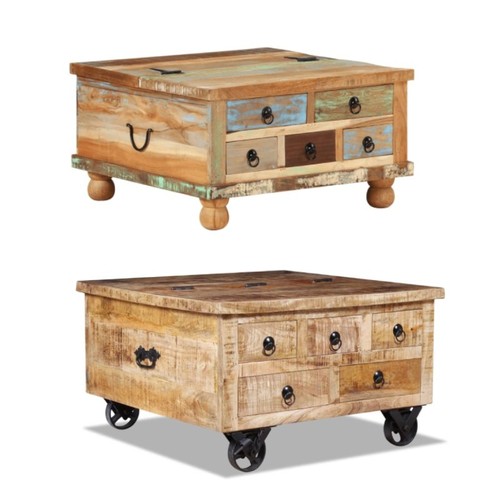 Couchtisch altholz sofatisch - altholz,