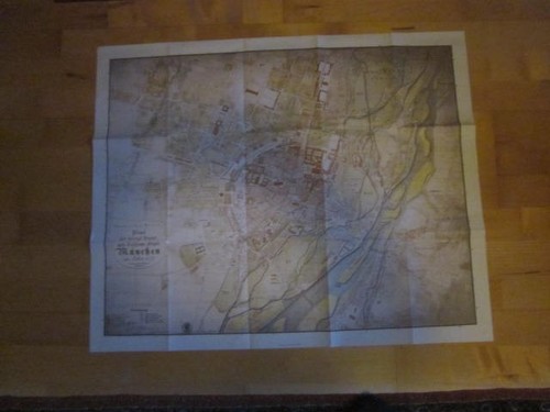München stadtplan von 1837 - münchen,