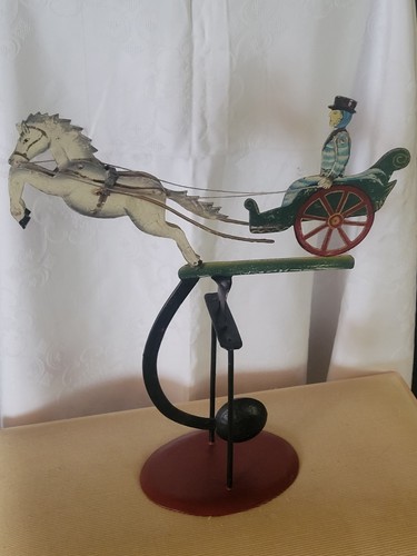 Balancefigur frau kutsche - balancefigur,