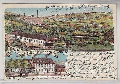 65365 lithographie gruß - 65365, ak