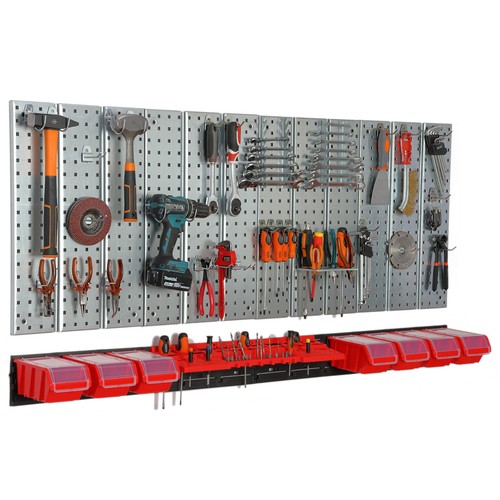 Werkzeugwand 156x72 metall - werkzeugwand,