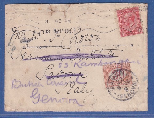 Italien 1918 brief - italien,