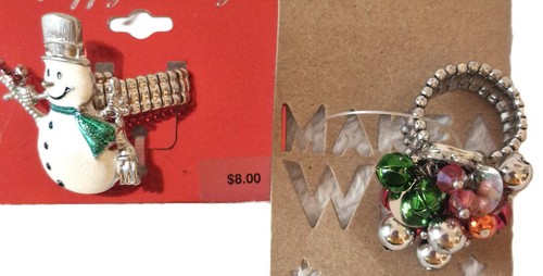 Weihnachten damen ringe - weihnachten,