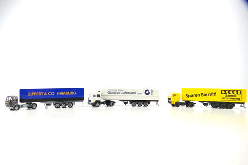 Herpa lastwagen daf - 3x,