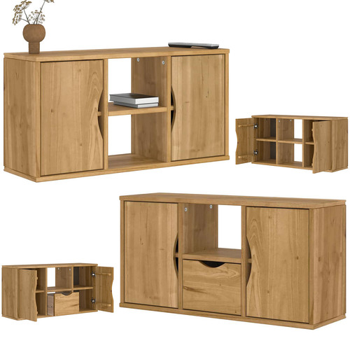 Schrank massivholz kiefer - tv,