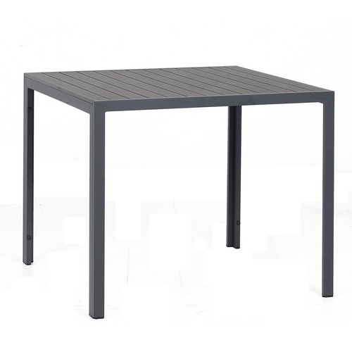 Gartentisch schwarz 90x90 - schwarz,