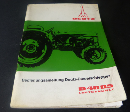 Deutz bedienungsanleitung - deutz,