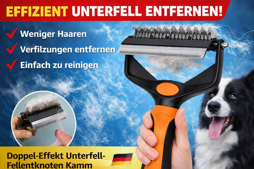 Unterwollbürste - 2-in-1,