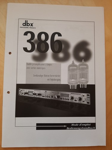 Dbx386 bedienungsanleitung - dbx386,