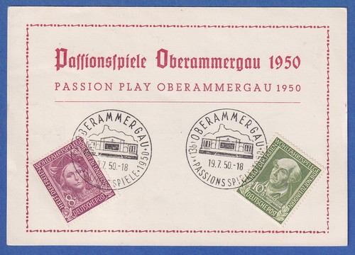 Bund 1950 postkarte - 1950,