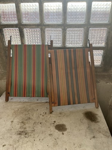 Vintage holz klapphocker - 2,
