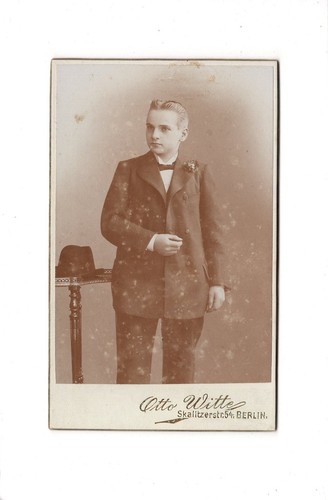 Cdv foto feiner junge - foto,