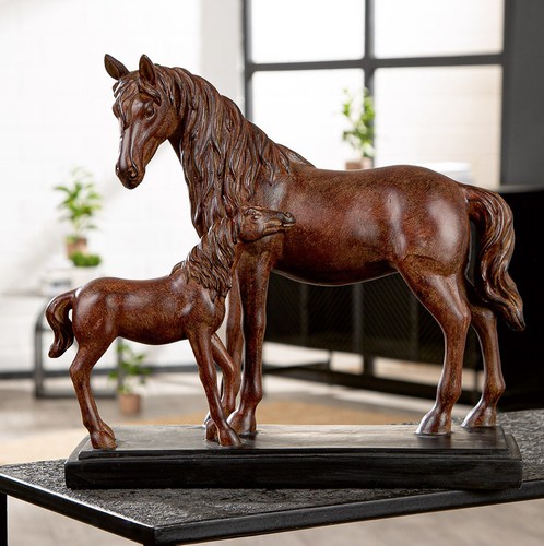 Gilde skulptur pferdefamilie - gilde,