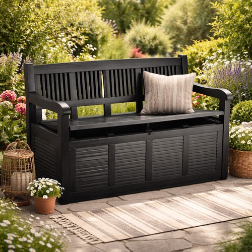 Gartenbank mit stauraum - gartenbank,