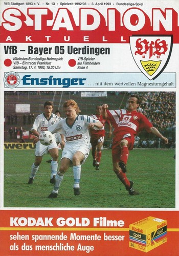 Programm 1992 vfb stuttgart - 1992/93,