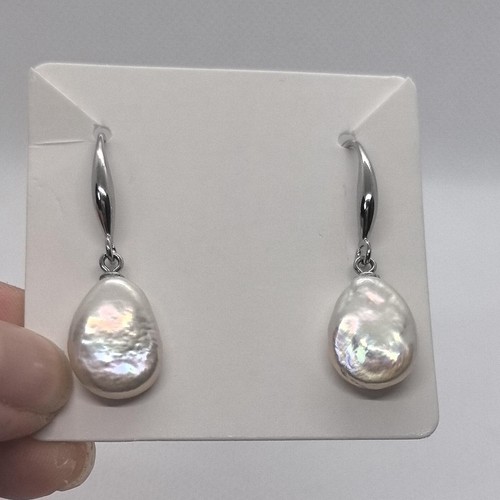 14mm barockperlen ohrringe - barockperlen,
