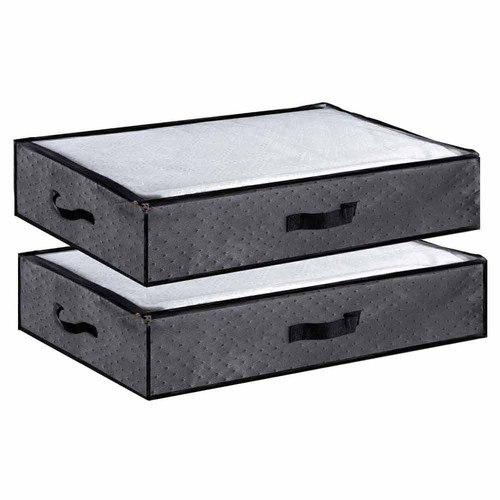 Packs unterbettkommode grau - 2x,