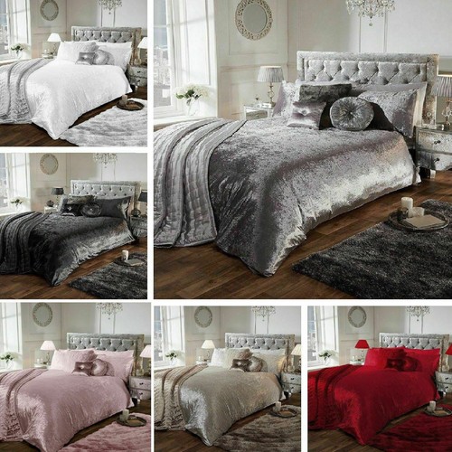 Luxus crushed velvet bettbezug - luxus,