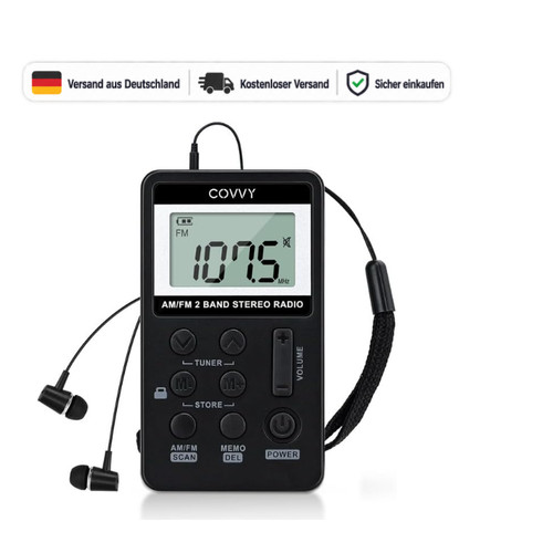Tragbares radio mini mit - fm,