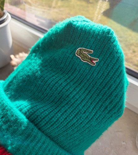 Lacoste strickmütze grün - lacoste,