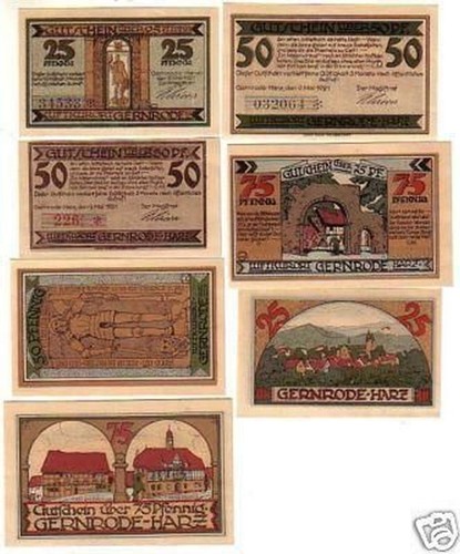 Banknoten notgeld stadt - banknoten,