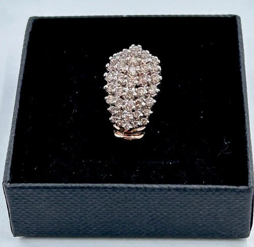 Karat gold diamant cluster - 10,