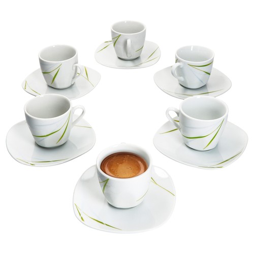 6er set espressotasse 10cl mit - espressotasse,